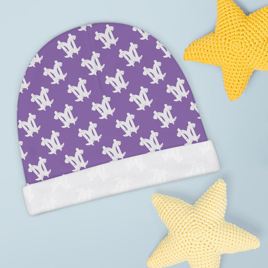CC Baby Beanie' Light Purple/White
