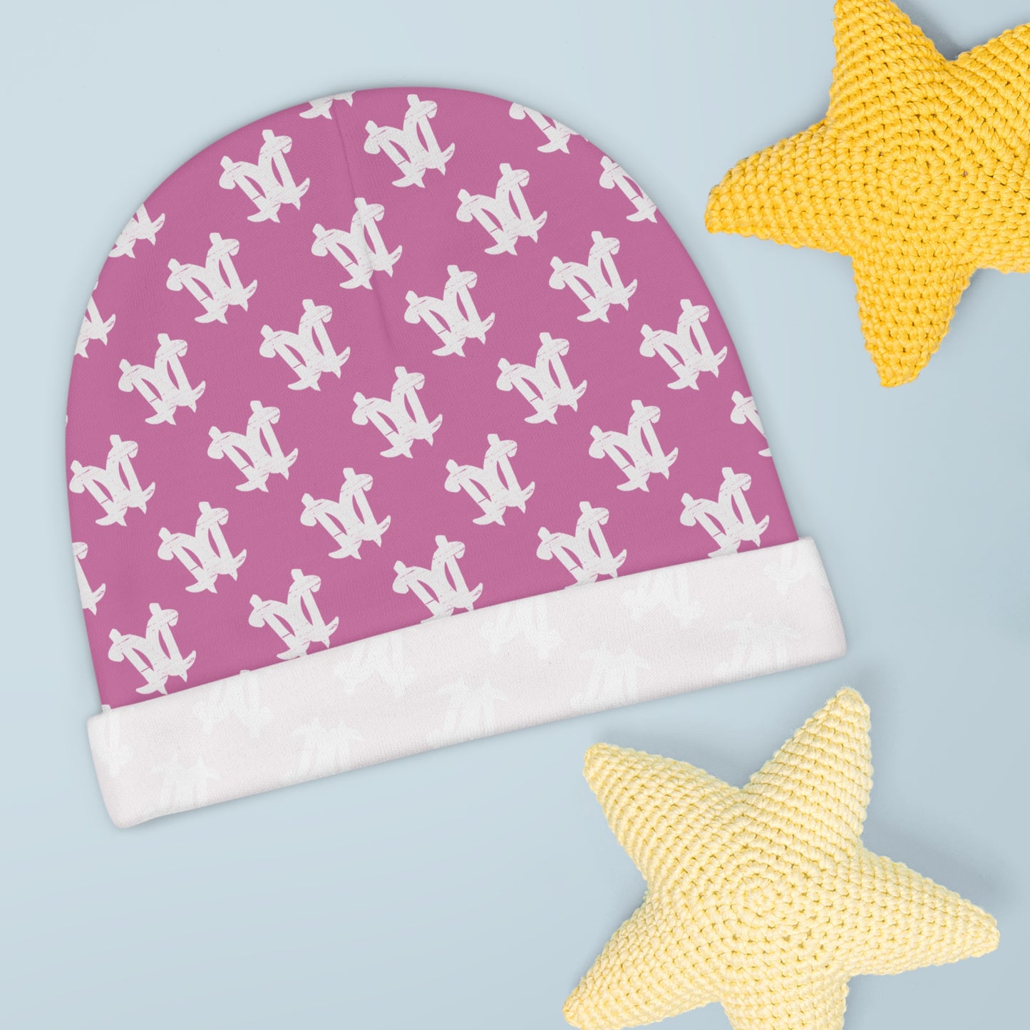 CC Baby Beanie' Pink/White