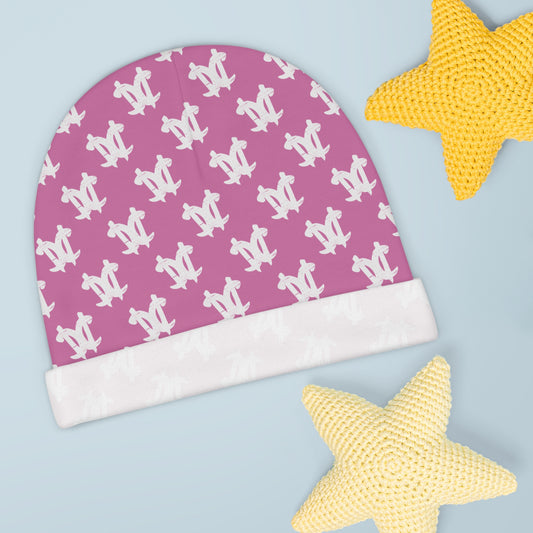 CC Baby Beanie' Pink/White