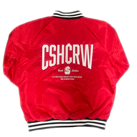 CshCrw Varsity Jacket' Red